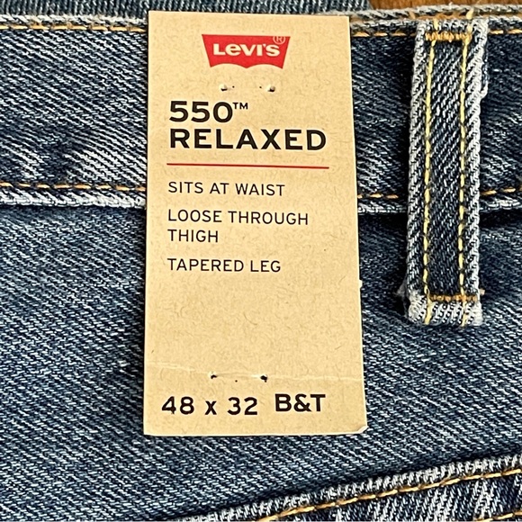 Levi’s 550 Relaxed Blue Jeans 48 x29” - Picture 2 of 8